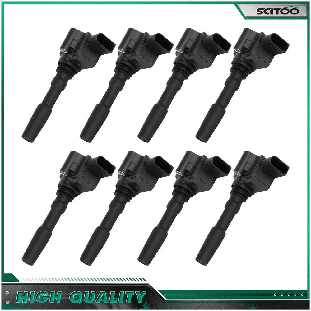 Set of 8 Ignition Coils for Audi RS7 S8 S7 V8 4.0L (2015–2018)
