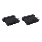 2X Replacement Heads for Fireplace Brush Set (Black Wood Handle)
