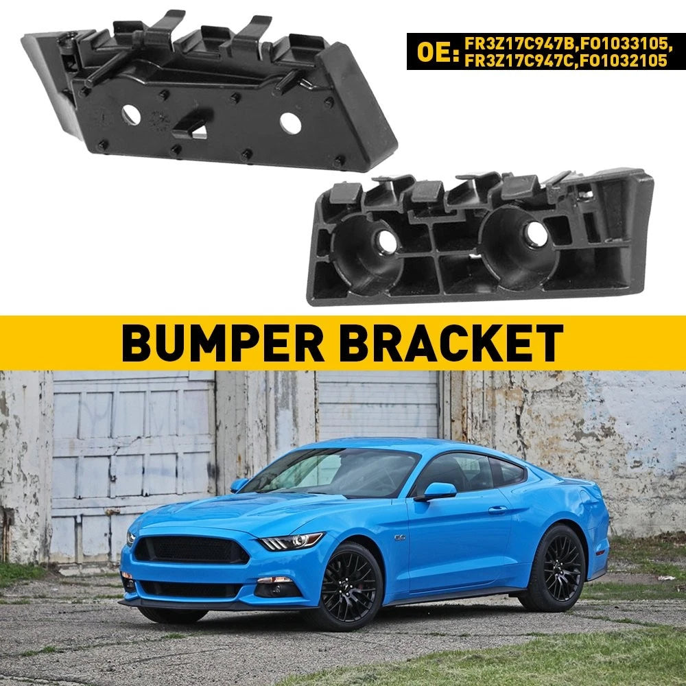 Set of 2 Bumper Support Brackets for Ford Mustang (2015–2017)