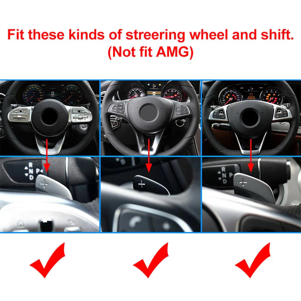 Steering Wheel Shift Paddle Shifter Extension for Mercedes-Benz A/B/C/E/S-Class (2008-2023)