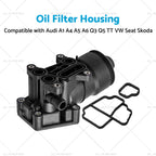 Oil Filter Housing 03L115389H for VW Audi Seat Skoda A1 A4 A5 A6 Q3 Q5 (2003–2023)