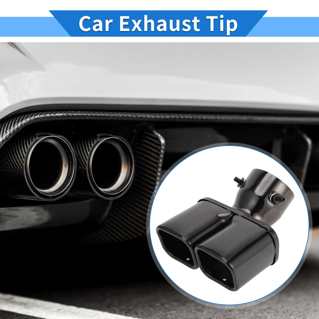 Dual Exhaust Tip for Toyota Land Cruiser Prado (Black)