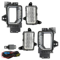 Set of 2 LED Fog Lights with Bezels for GMC Sierra 2500 HD (2020–2023)