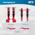 BFO Coilovers Lowering Suspension Kit for Toyota Corolla (2009–2018)