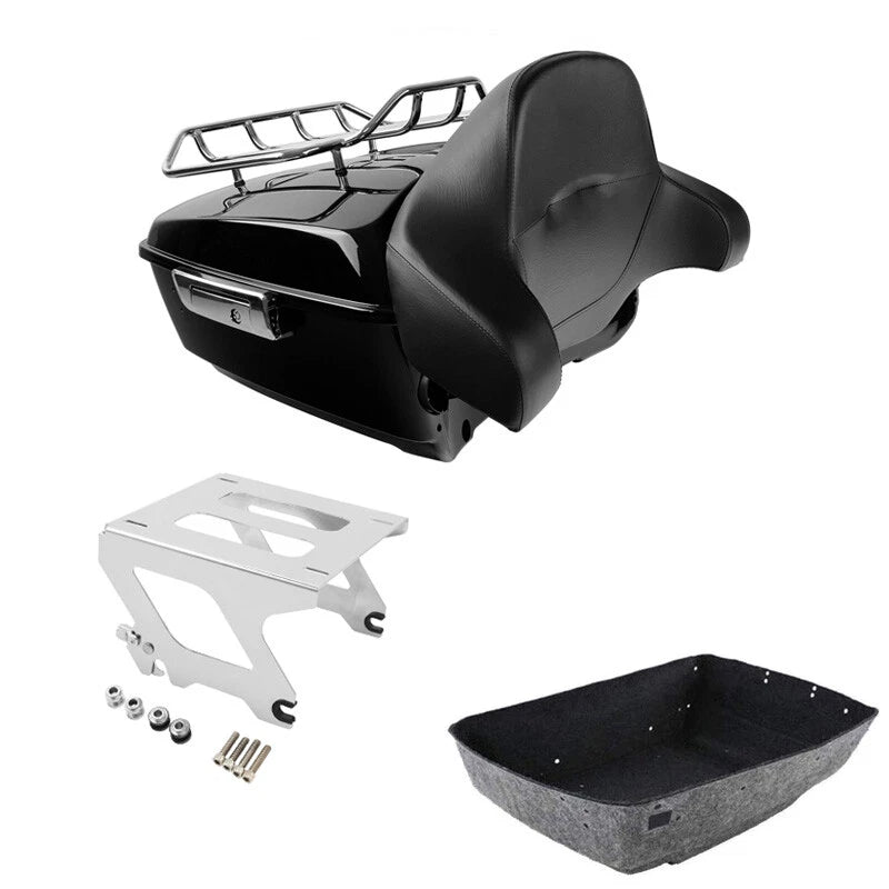 Trunk Backrest Solo Mount Rack for Harley Low Rider Sport Glide (2018–2025)