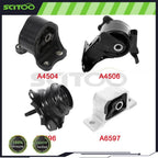 4X Engine Motor & Mount Set for Honda CR-V 2002–2006 2.4L L4
