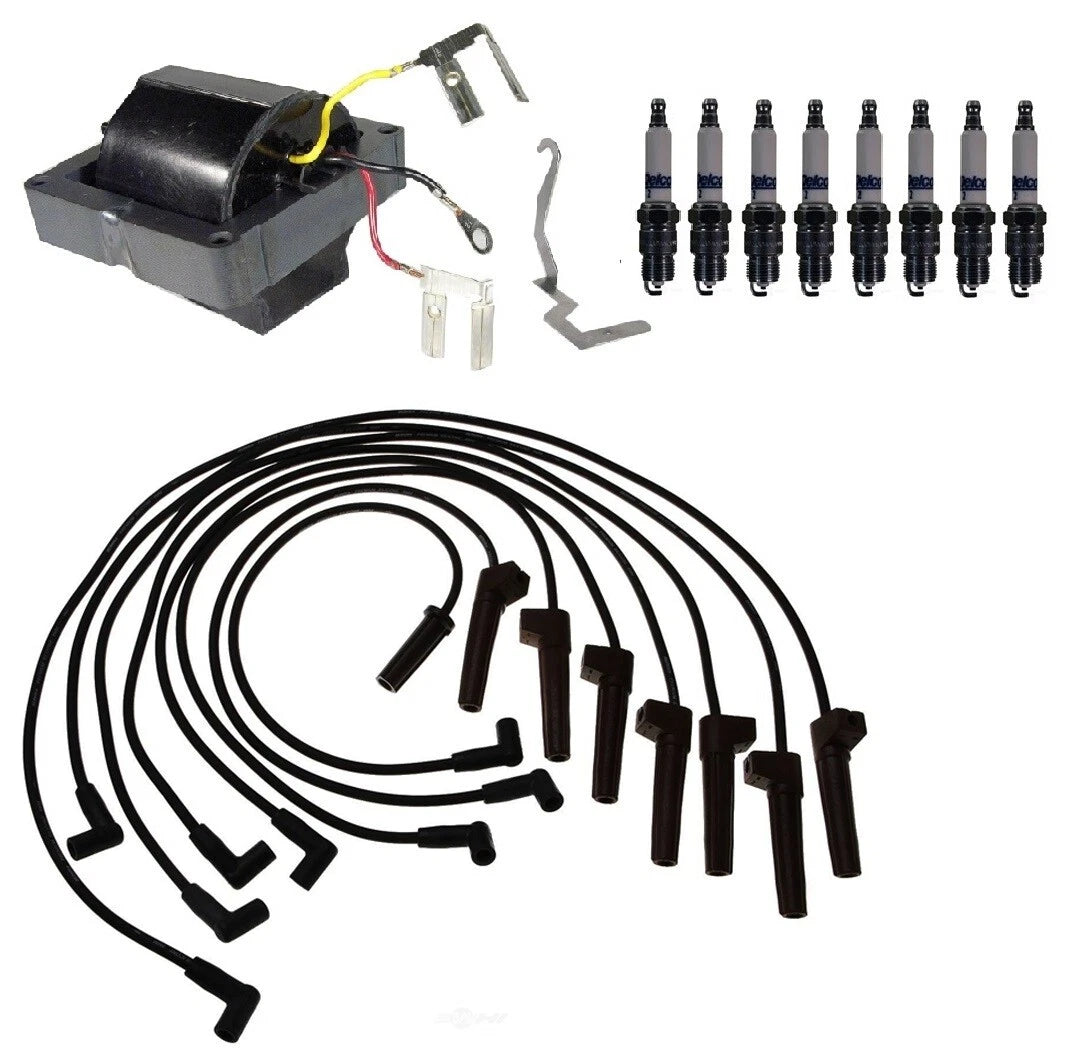 Ignition Wires & Spark Plugs Kit for GMC P3500 V8 7.4L (1986)