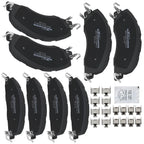 8pcs Brake Pads Set for Dodge Ram 2500 3500 (2009–2010) w/Hardware
