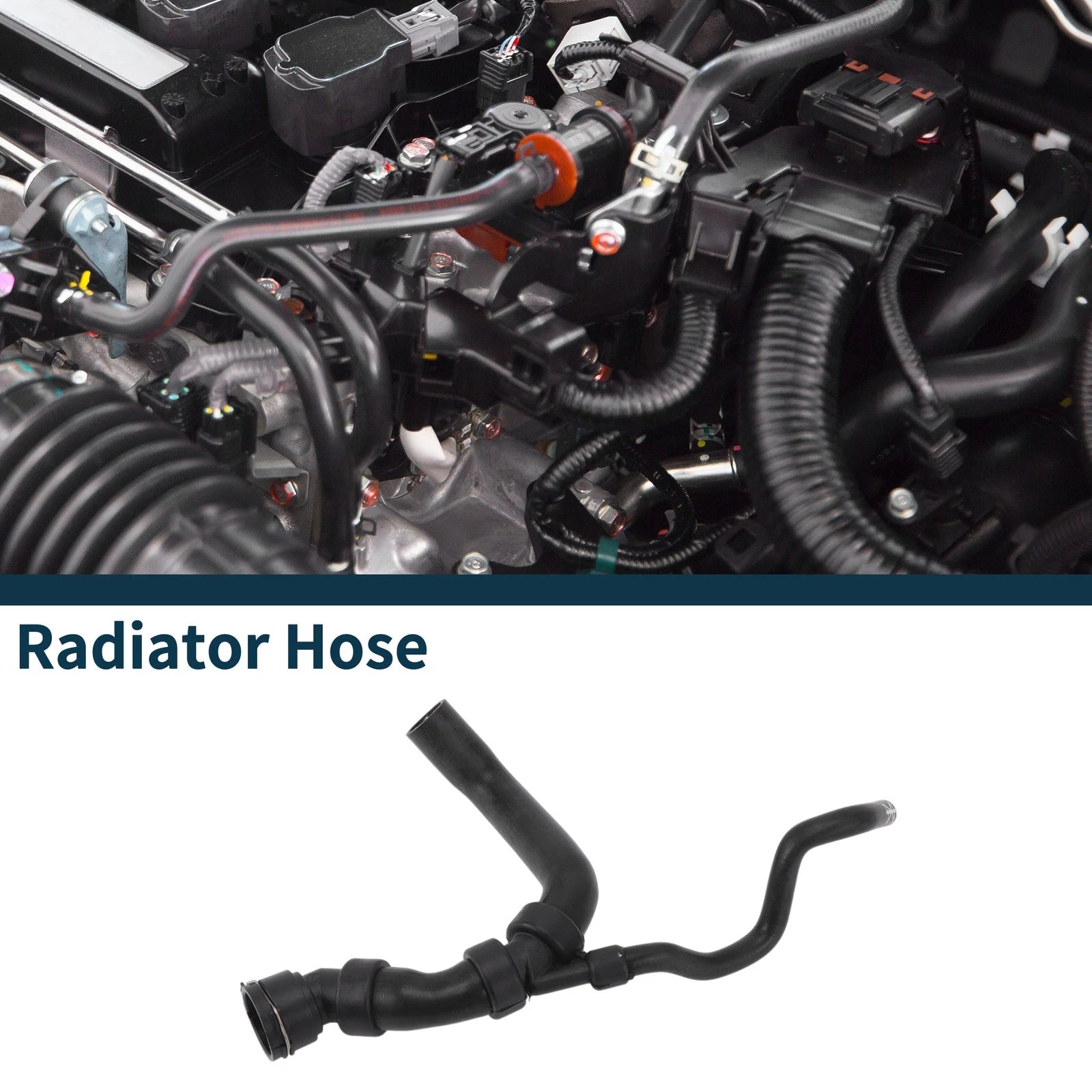 Radiator Hose Water Pipes for Audi A4 (1994–2000) No. 8D0121101AF Black