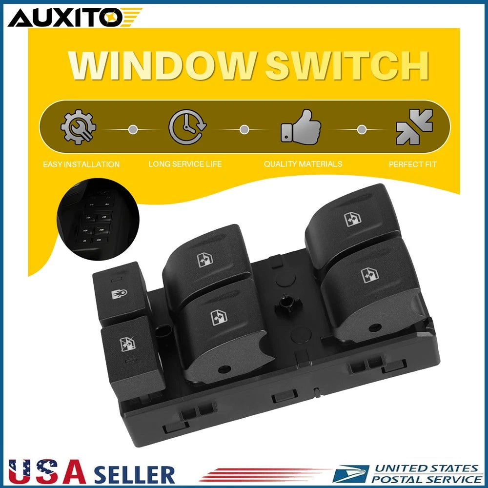 Front Left Window Control Switch for Chevy Silverado GMC Sierra 1500 (2014–2018)