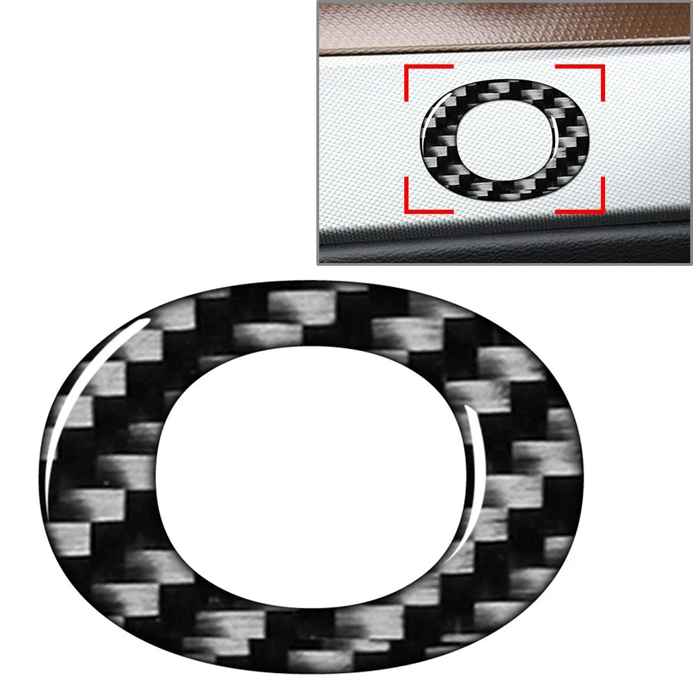 Carbon Black Door Wall Window Badge Emblem Decals for Car