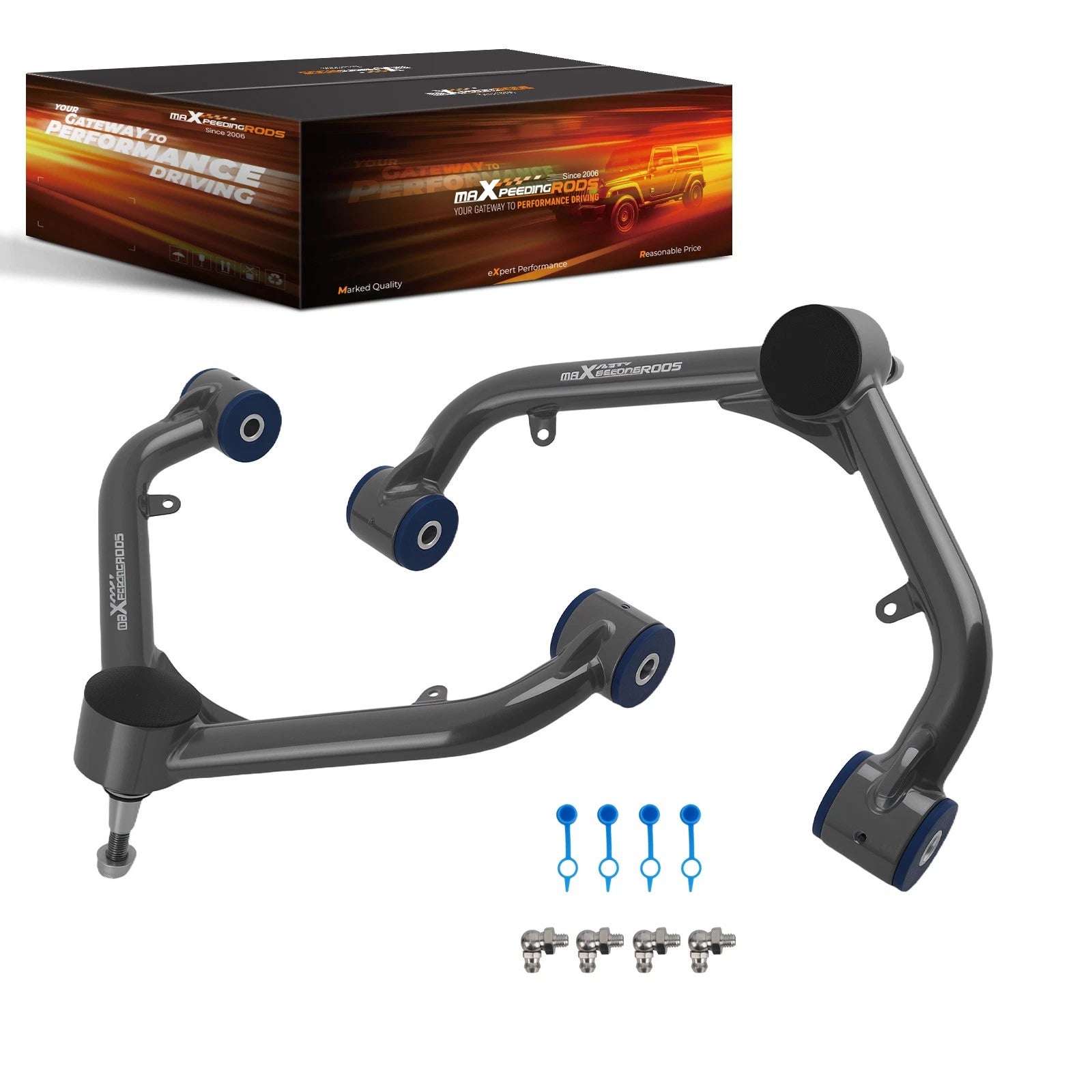 Set of 2 Front Upper Control Arms for GMC Sierra 2500 HD 3500 HD (2001–2019)