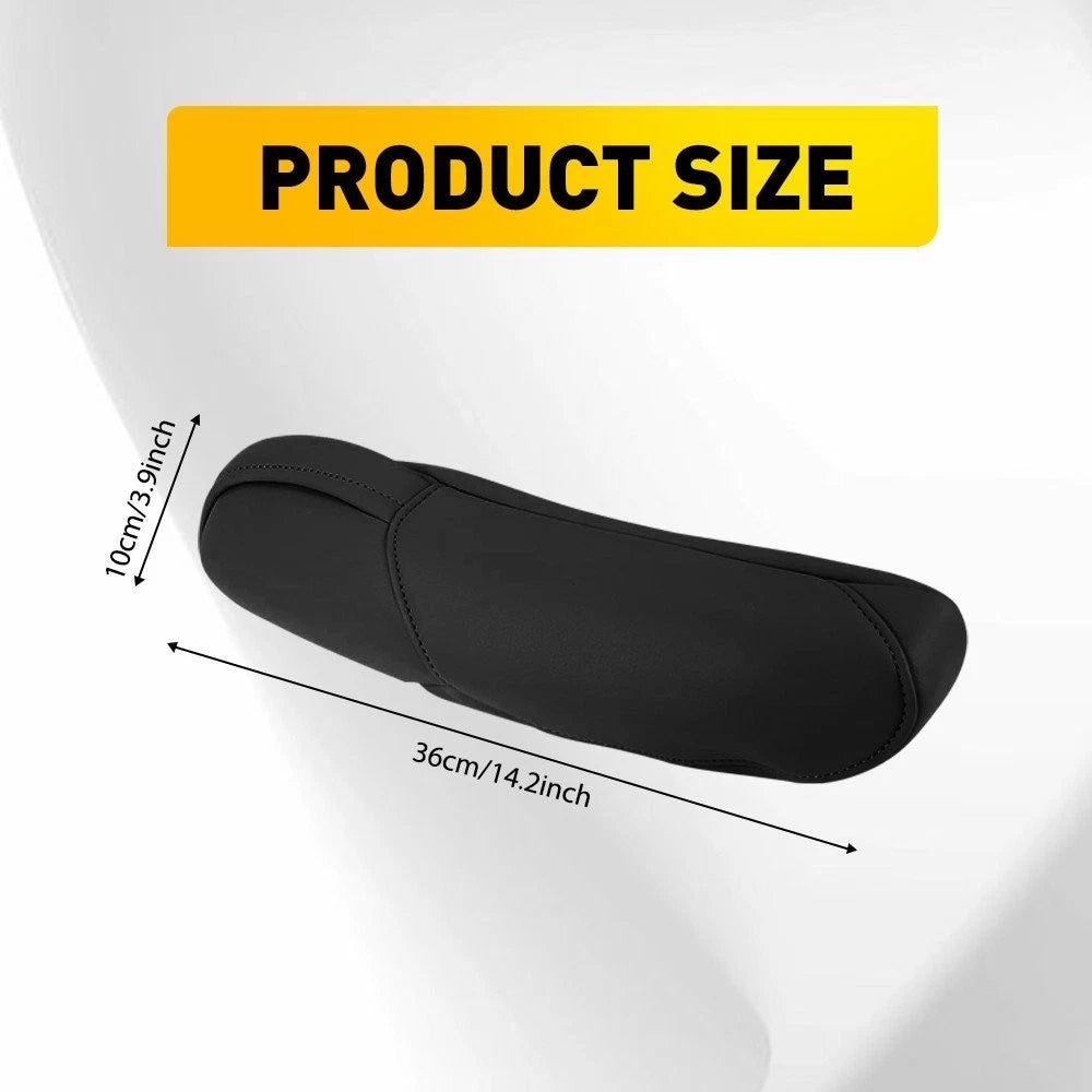 Leather Front Seat Armrest Cover for Honda CR-V (2010–2011) Black