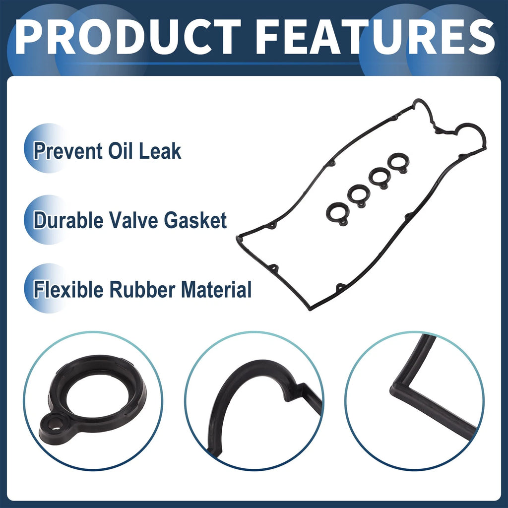 Valve Cover Gasket Set for Mitsubishi Lancer (1992–1993) MD194294