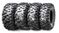 Set of 4 Wanda UTV ATV Tires 27x9-14 Front & 27x11-14 Rear 6PR