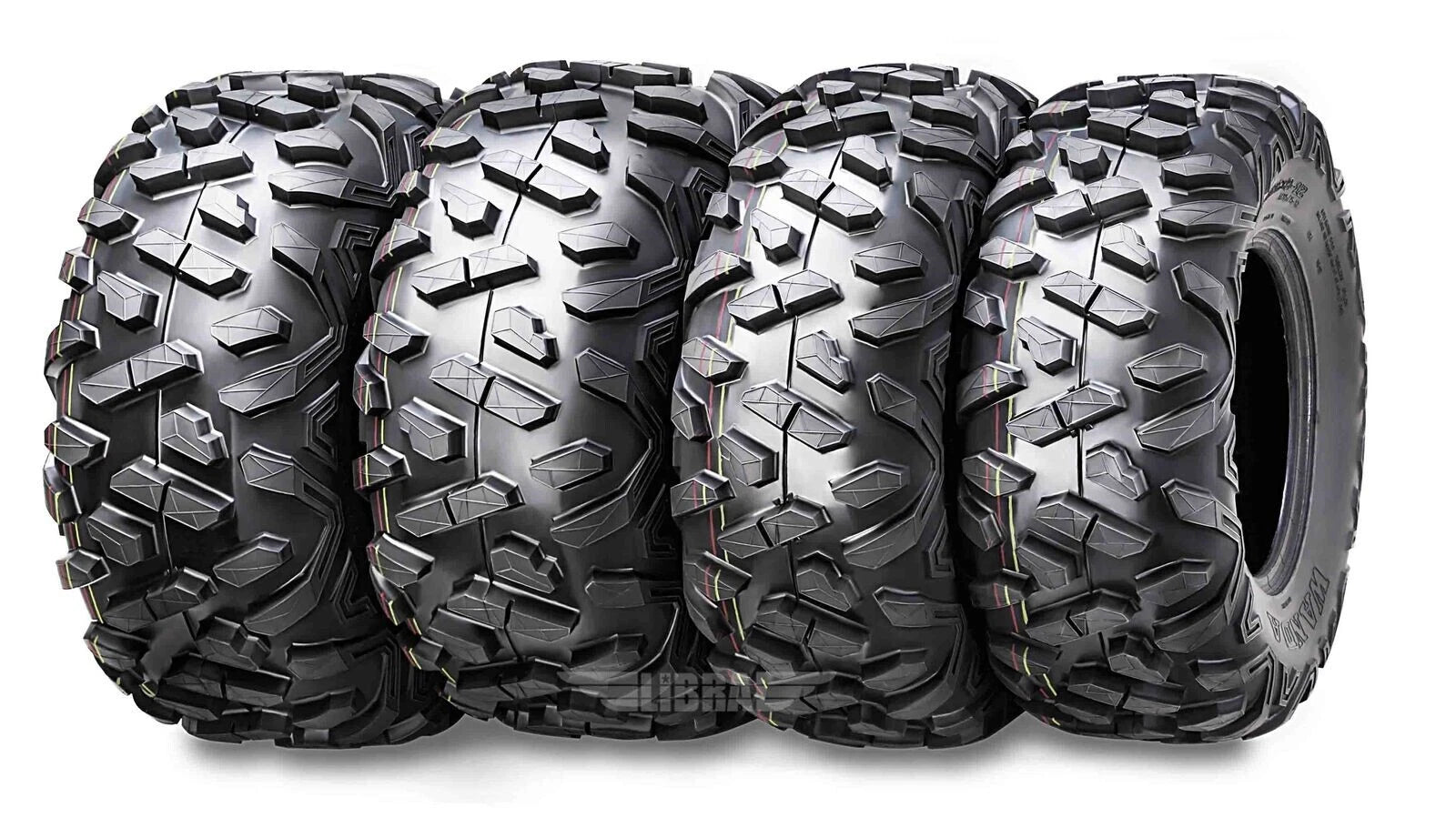 Set of 4 Wanda UTV ATV Tires 27x9-14 Front & 27x11-14 Rear 6PR