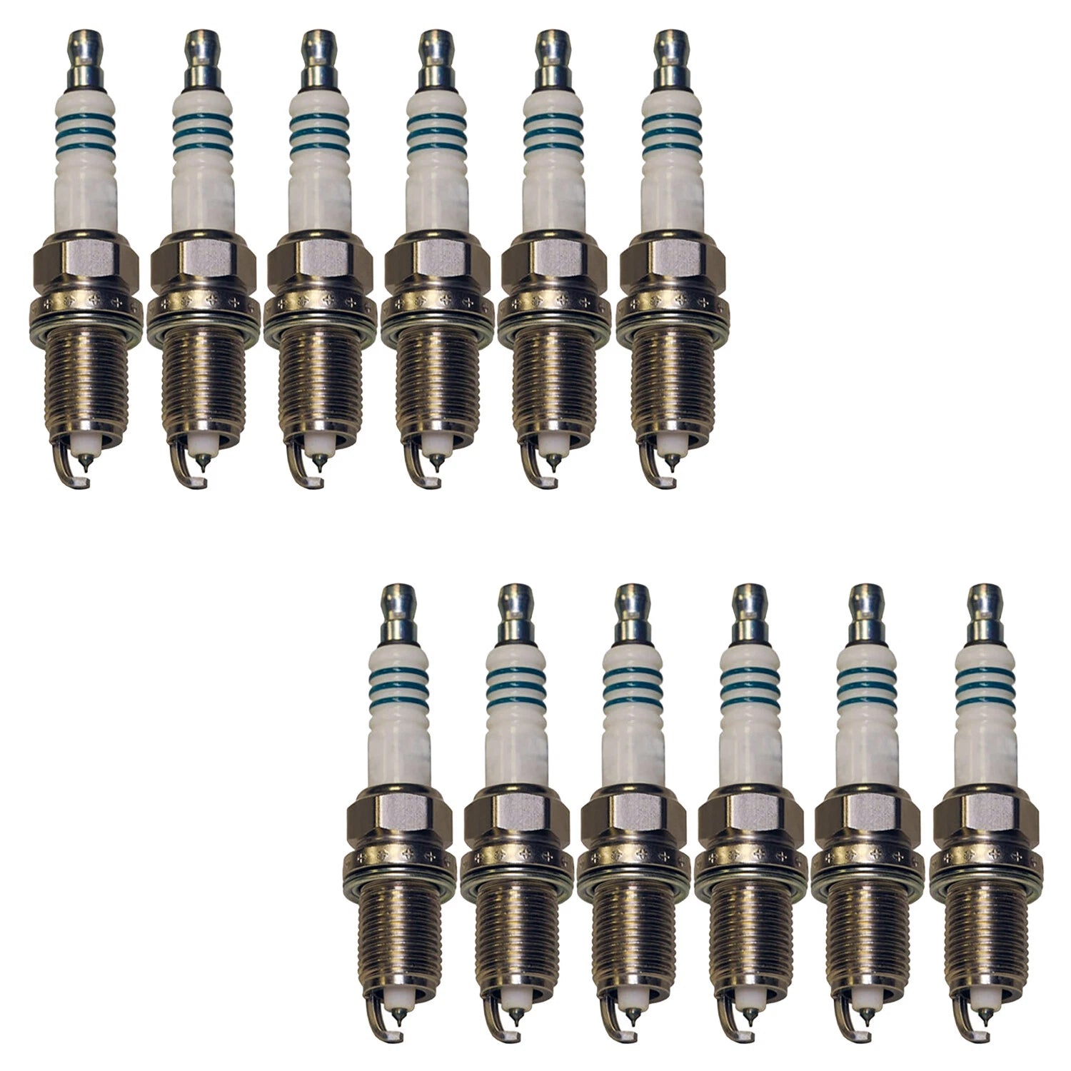 Set of 12 Denso Iridium Power Spark Plugs for A8 Quattro Phaeton (2004–2006)