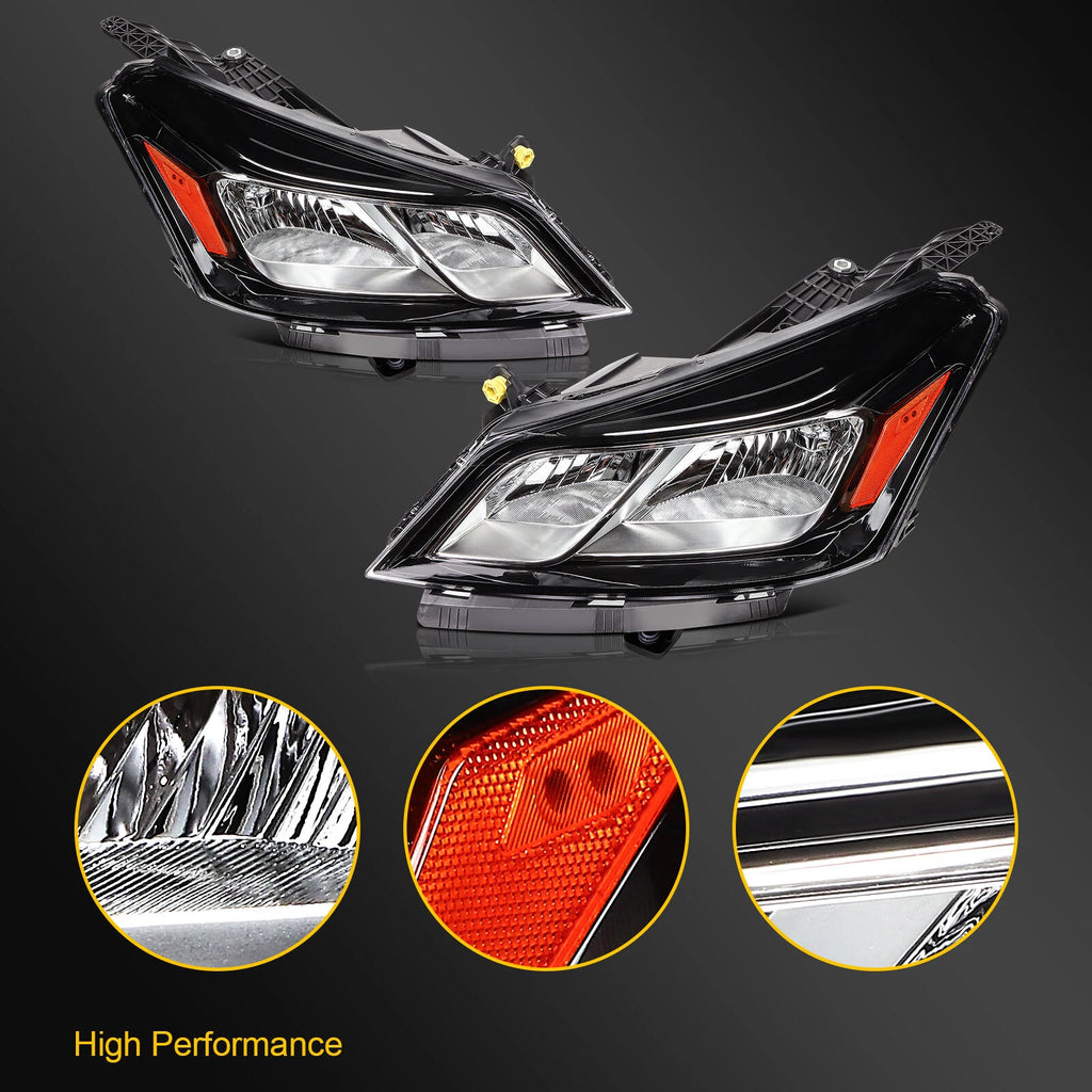 Pair Halogen Headlights for Chevrolet Traverse (2013–2017)