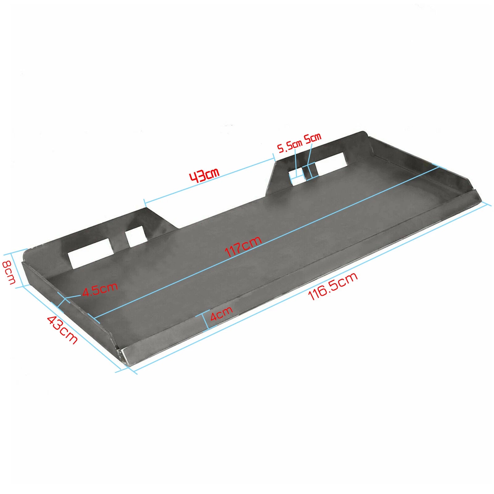 1/2" Steel Quick Tach Mount Plate for Bobcat Skidsteer