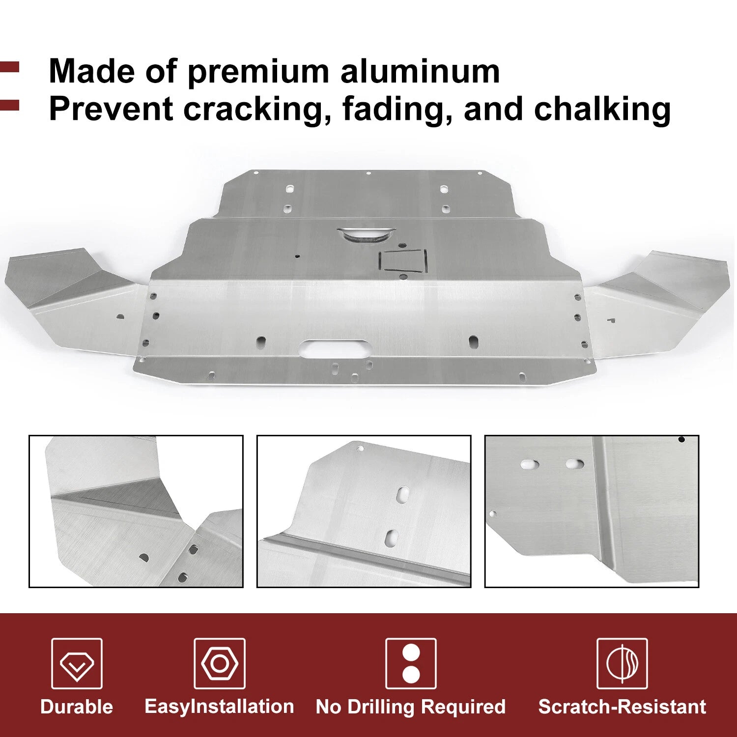 Aluminum Skid Plate Engine Splash Shield for Audi A4 S4 (1996–2008)