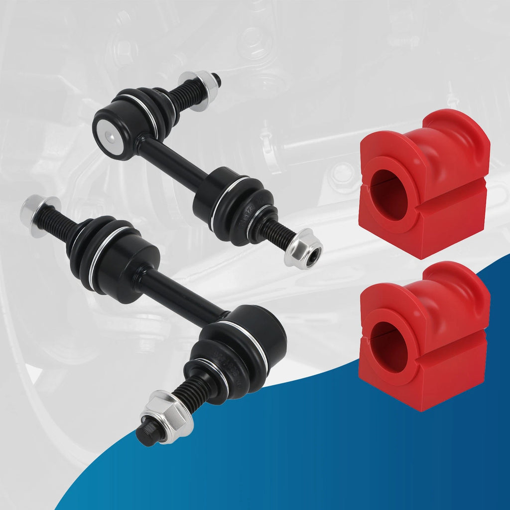 Set of 4 Front Sway Bar Links + Bushings for Ford F-150 2WD (2004–2005) K80278