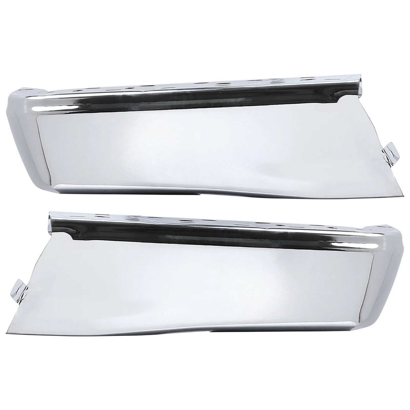 Set of 2 Chrome Rear Bumper Face Bar End Caps for Ford F150 (2015–2020)