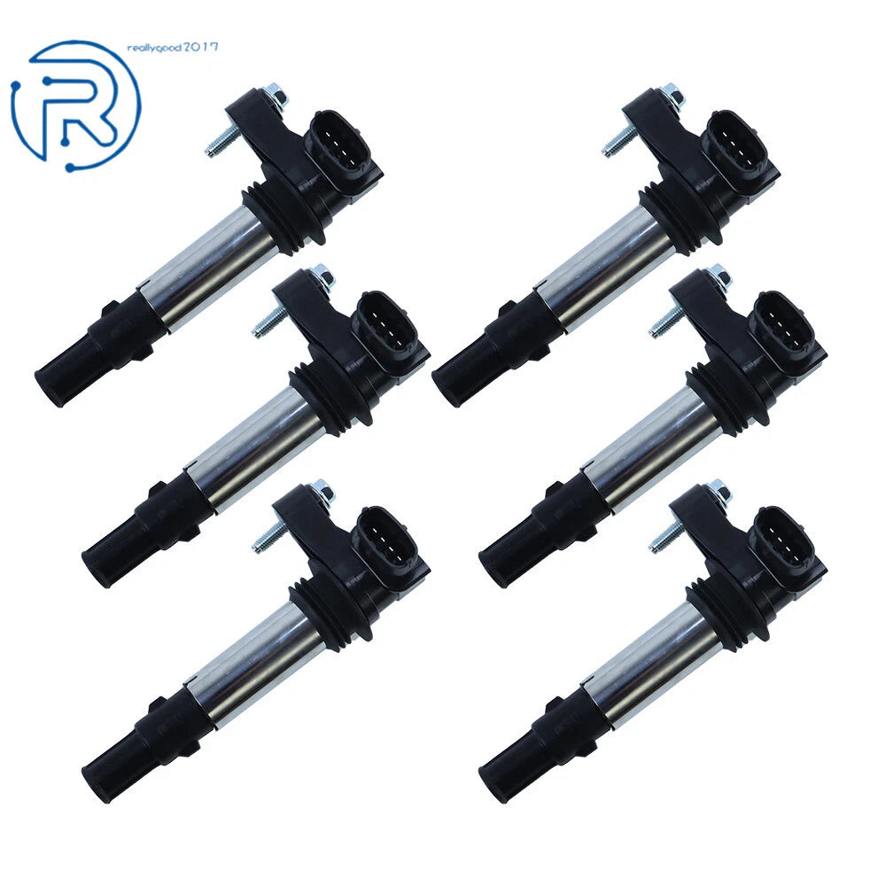 Set of 6 Ignition Coils for Cadillac STS CTS SRX (2005–2011)