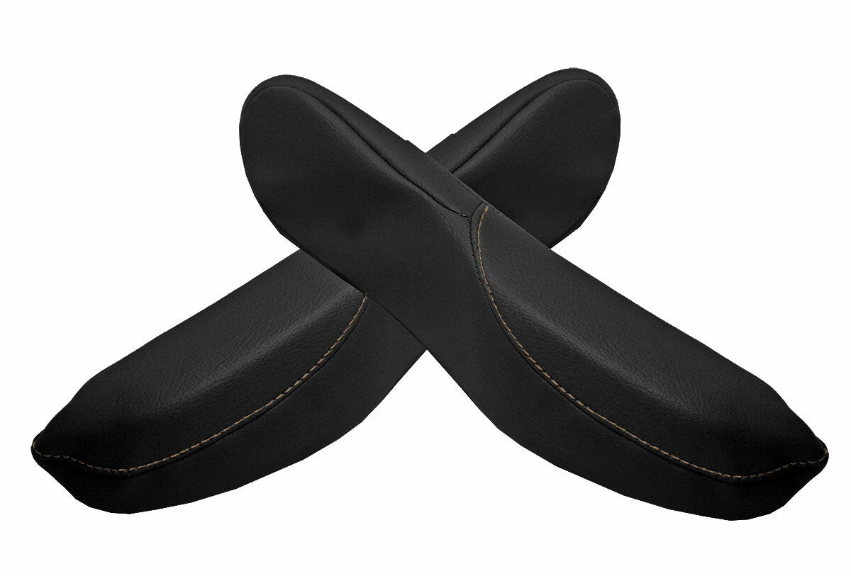 Front Seat Armrest Cover Leather for Honda Odyssey (2018–2020) Black Beige