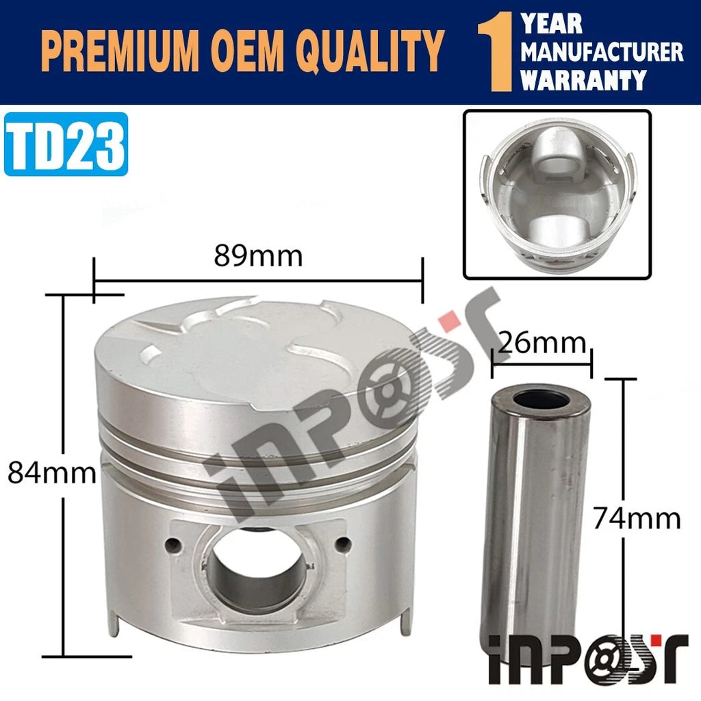 Overhaul Rebuild Kit for Nissan TD23 Engine (Caravan Cabstar Atlas TF22)