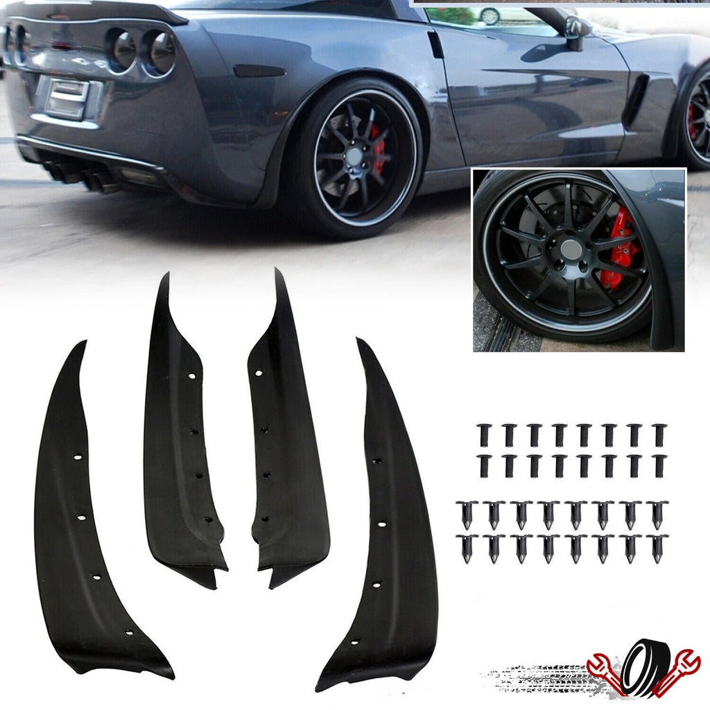 Set of 4 Molded Splash Guards for Chevrolet Corvette (2005–2013)
