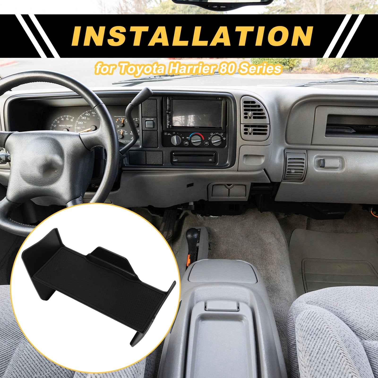Center Console Armrest Organizer Tray for Toyota Harrier (2020–2023)