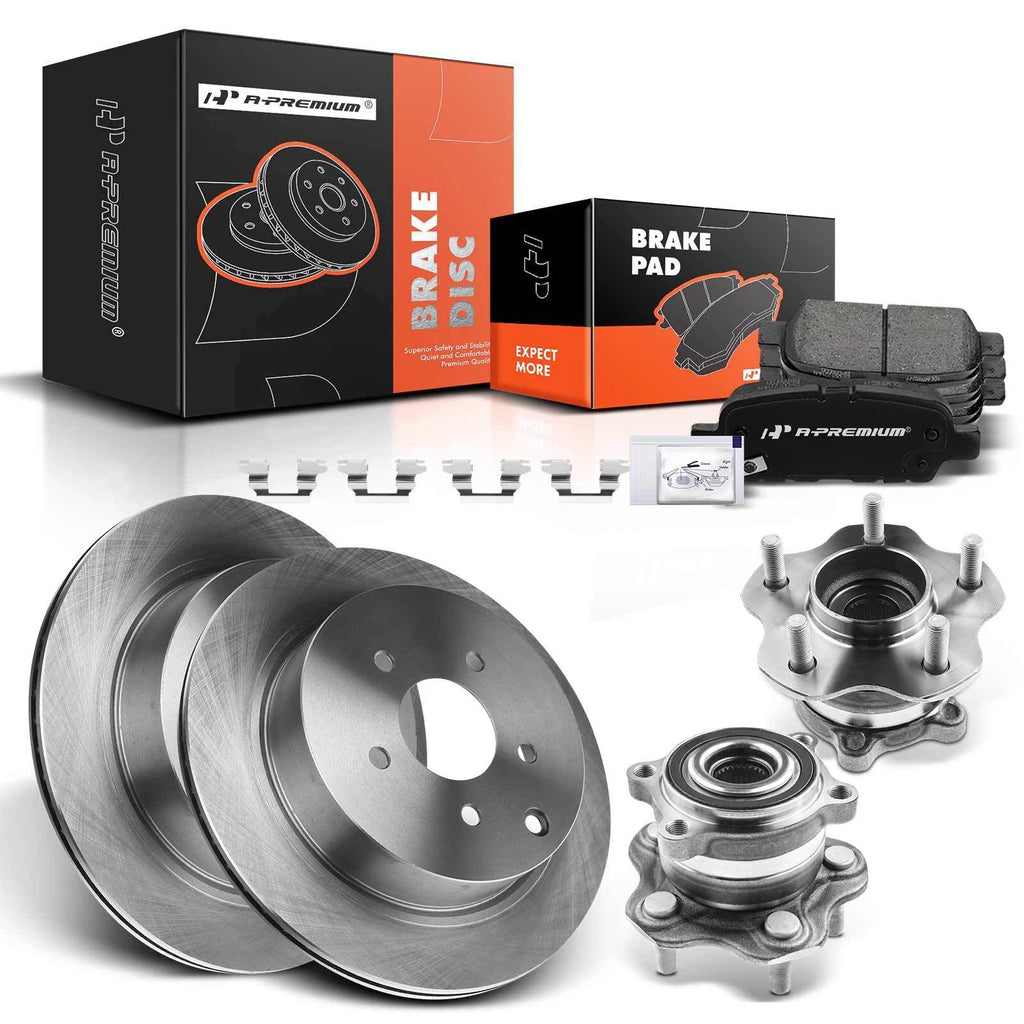 Rear Disc Rotors & Pads for Infiniti Nissan Murano Pathfinder
