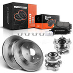 Rear Disc Rotors & Pads for Infiniti Nissan Murano Pathfinder