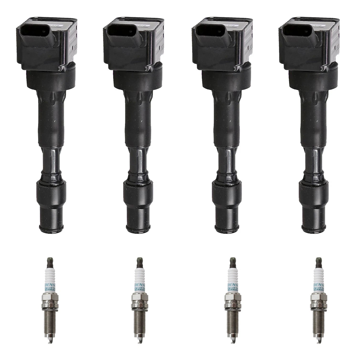 Set of 4 Ignition Coils & Iridium Spark Plugs for Elantra Forte (2011–2016)