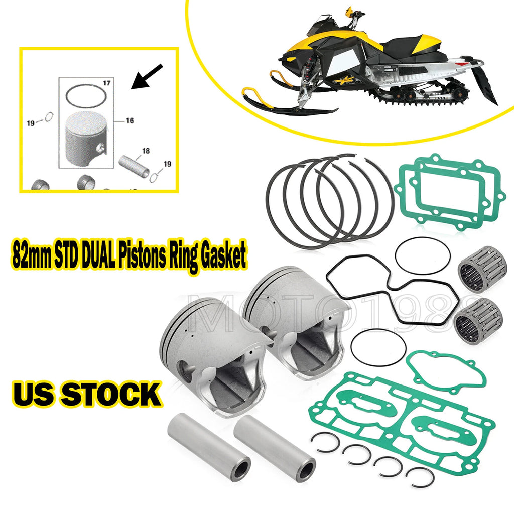 82mm Standard Piston Ring Gasket for Ski-Doo MXZ Adrenaline 800R (2008–2012)