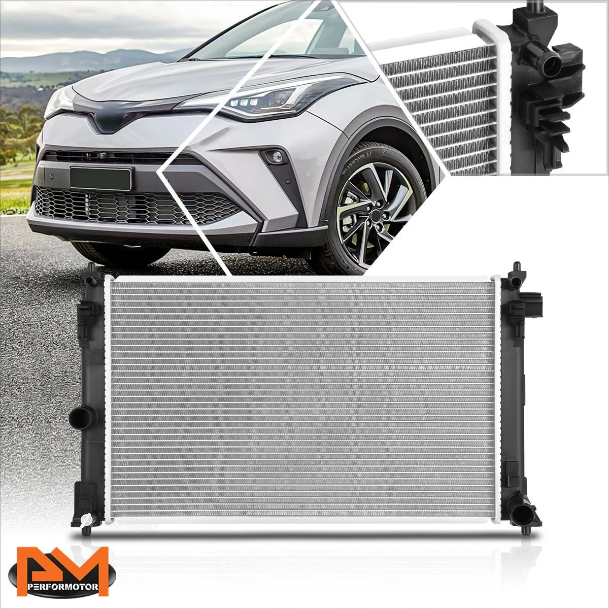 Aluminum Core Cooling Radiator DPI-13666 for Toyota C-HR/Corolla (2018–2021)