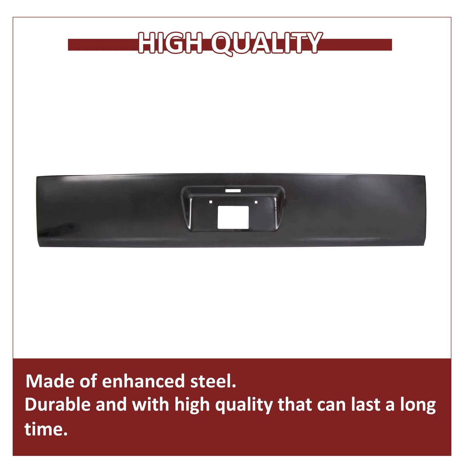 Rear Roll Pan Bumper with Light & Screws for Chevy Tahoe Suburban (2000–2006)