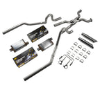 2.5" Dual Exhaust Mufflers with Slash Tips for Ford Crown Victoria (2004–2011)