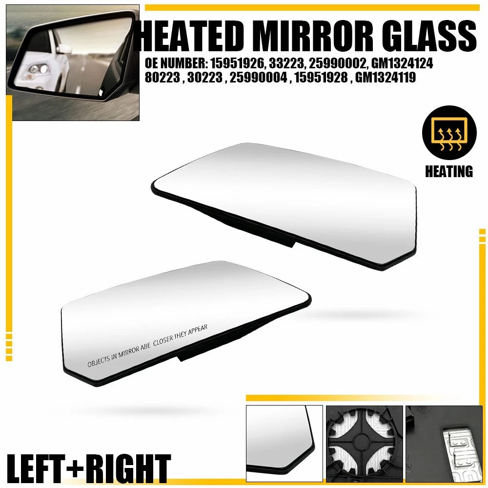 Set of 2 Mirror Glasses for Chevy Acadia (YYYY–YYYY)
