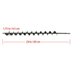 1.75" x 24" Auger Drill Bit for Garden Planting Bulbs