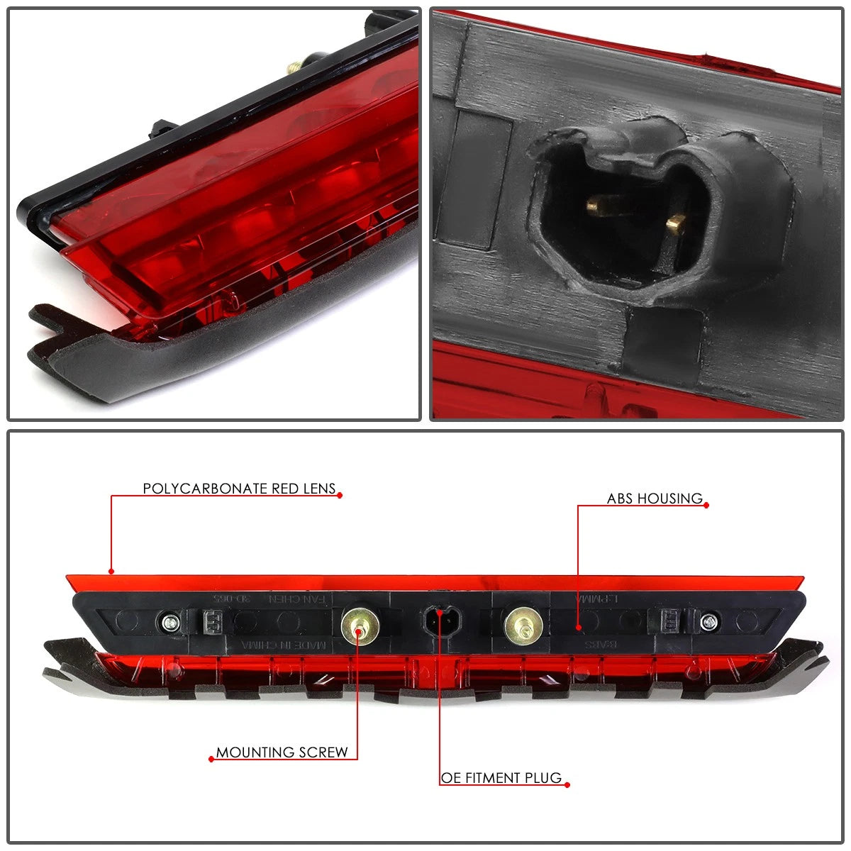 Full LED Third Brake Light for Scion TC (2011–2016) - Red Housing