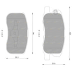 Front Disc Brake Pads Set for Mitsubishi Colt RG (2006-2012)