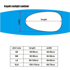 Waterproof Canoe Boat Spray Deck Skirt with Quick Release Strap (Multiple Sizes)