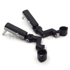 2X Aluminum Front Foot Pegs Kit for Motorcycle (1.5" Engine Guard)