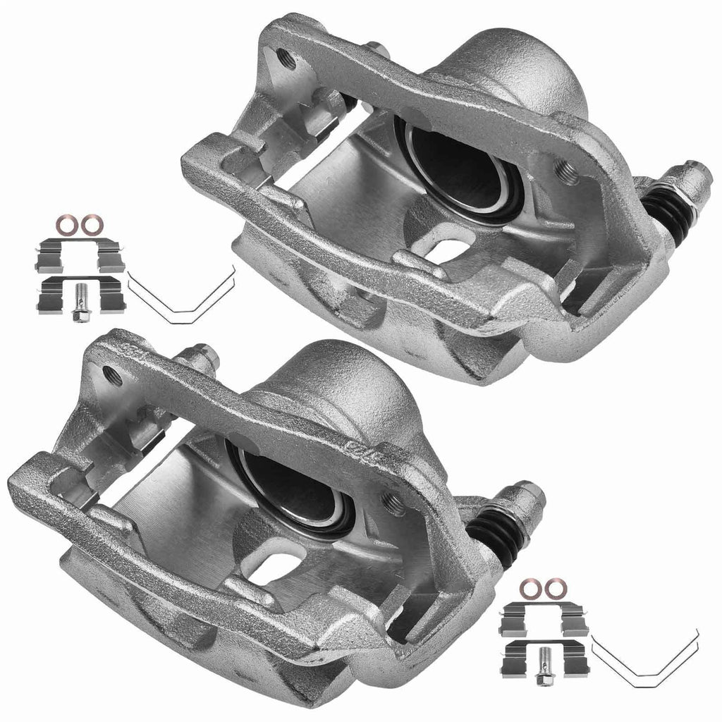 2X Front Brake Calipers with Bracket for Honda CR-V Element (2003–2011)