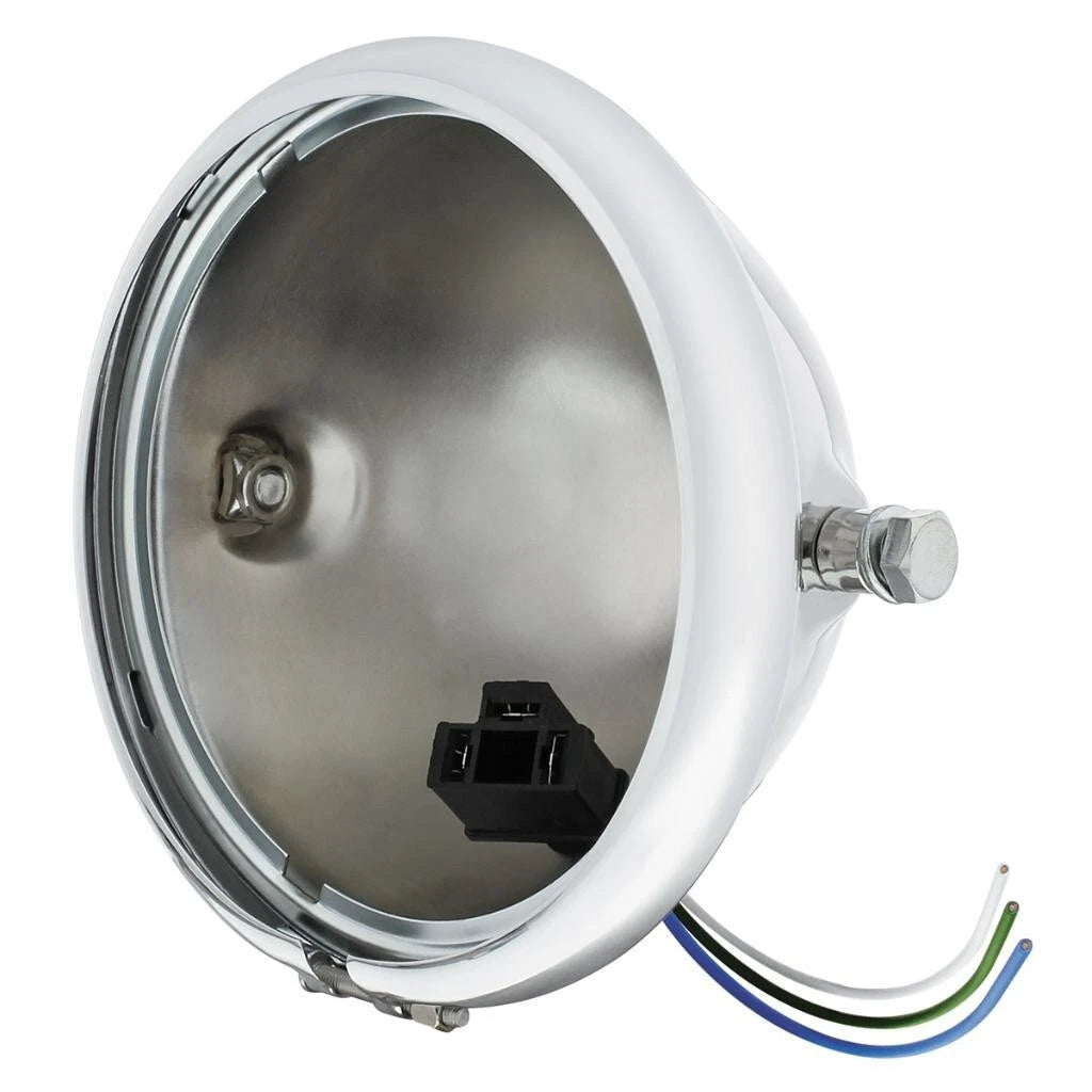 Motorcycle Headlamp Housing Bucket Chrome Side Mount for 5-3/4 Inch (2000–2025)