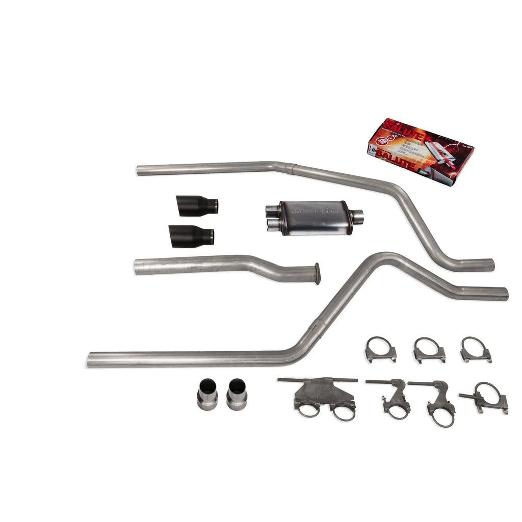 3" Dual Exhaust Kit for Dodge Ram 1500 (2019–2025) - Cherry Bomb Salute DBW Tip