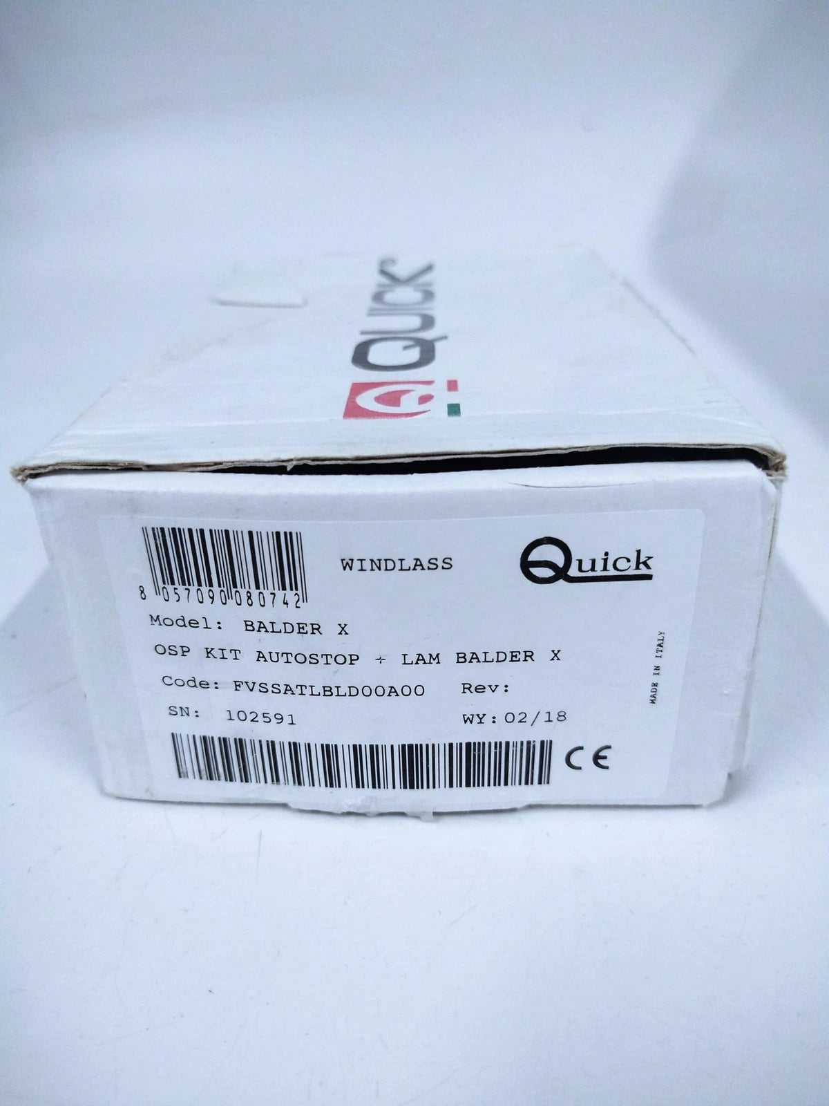 Fixing Plate with Roller & Autostop Kit for Quick Windless Balder X (8470377)
