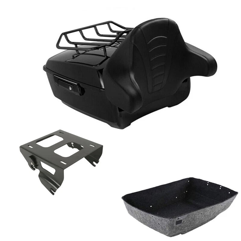 Trunk Backrest Solo Mount Rack for Harley Touring Electra Glide (2014–2026)