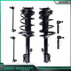 Front Struts & Coil Spring Sway Bar Outer Tie Rods for Toyota RAV4 (2001–2005)